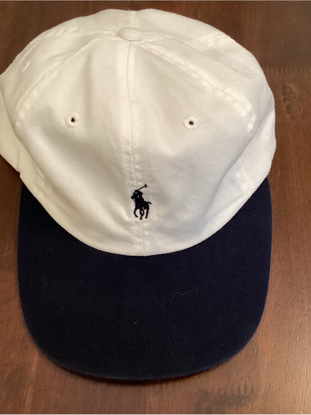 Polo by Ralph Lauren Golf Two-Tone Cotton Cap - White & Blue
